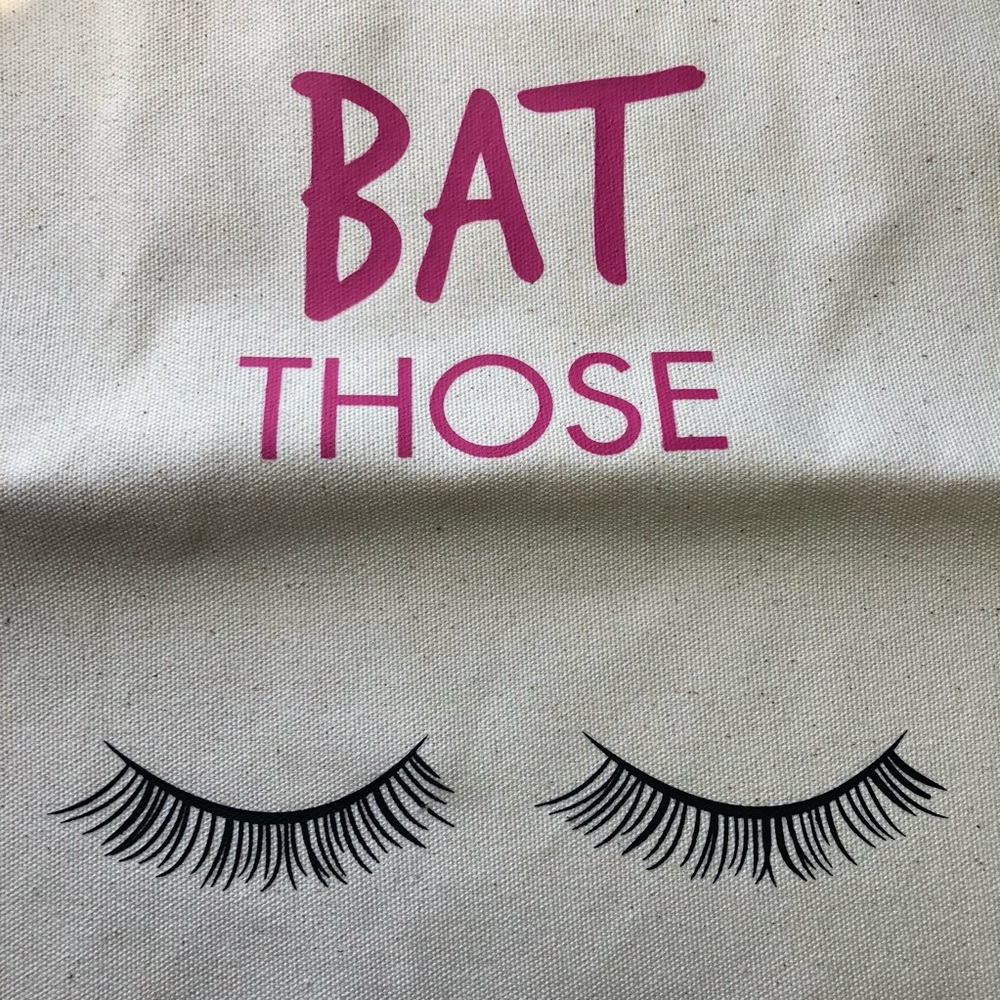 “BAT THOSE EYELASH” Canvas Bag (LANCOME) NWT - Picture 8 of 8
